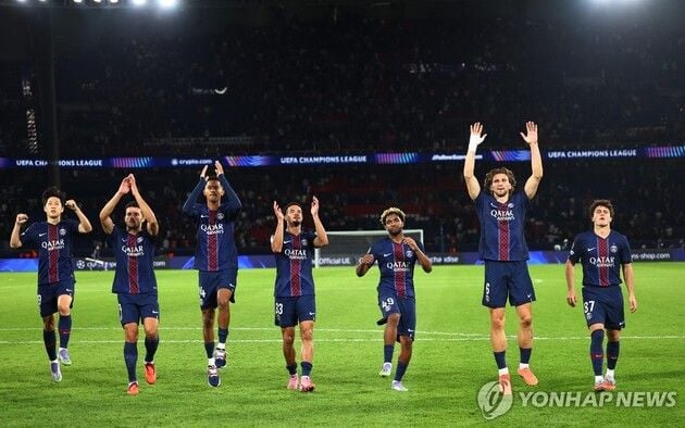“4골 완승 신고”…PSG, 아탈란타 대파하며 UCL 2연패 시동 / 연합뉴스
