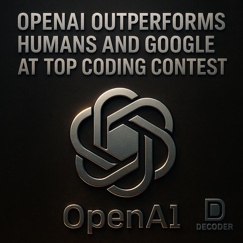 오픈AI(OpenAI) 세계 대학 프로그래밍 대회서 인간·구글 제쳤다