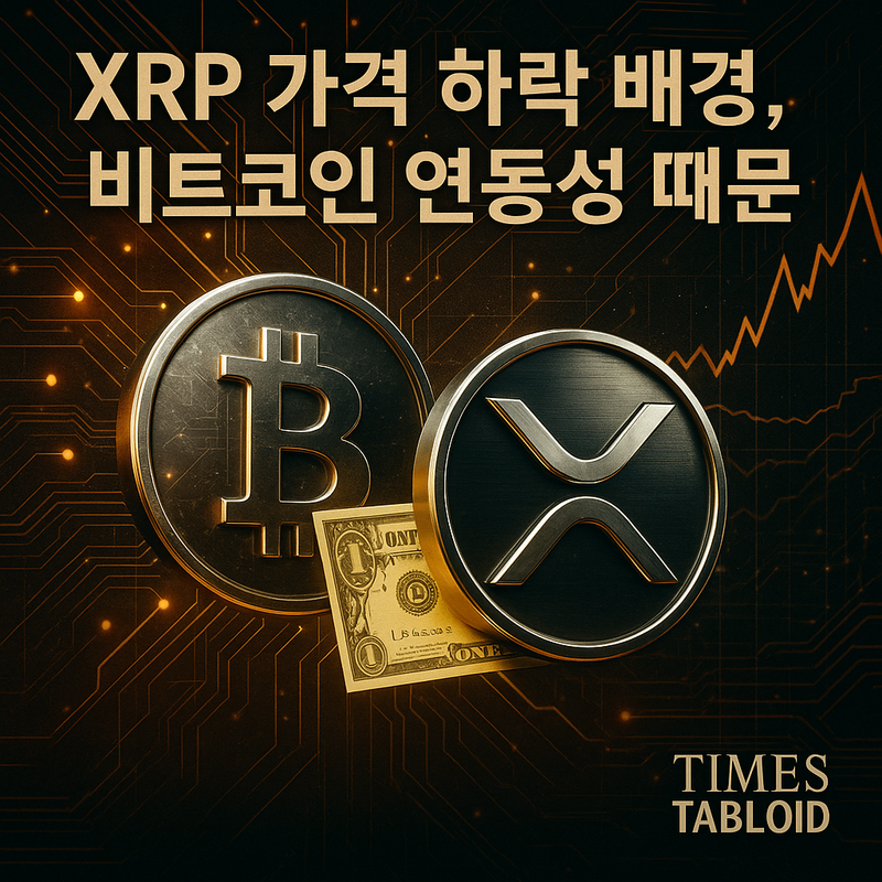리플 XRP 가격 하락 배경, 비트코인 연동성 때문
