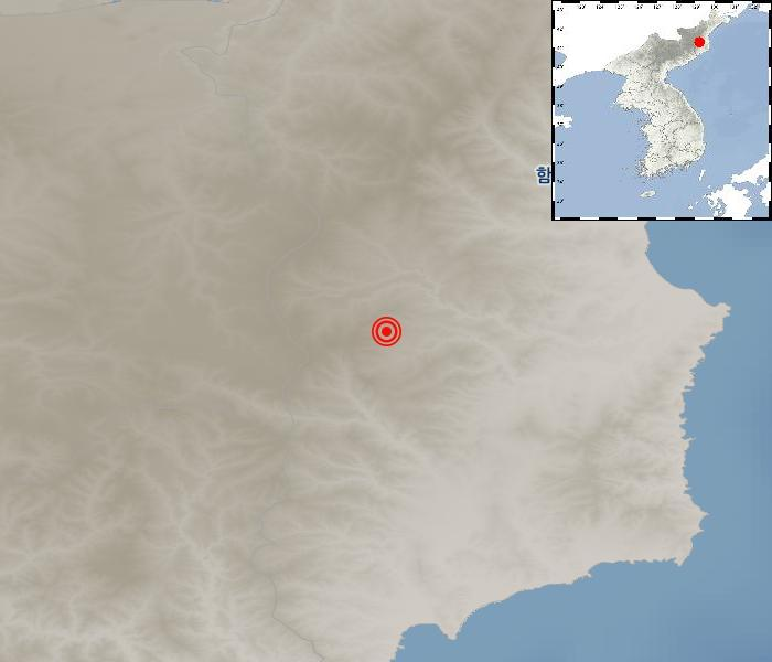 북한 함경북도 길주 북북서쪽 44km 지역, 규모 2.5 지진 발생 / 기상청