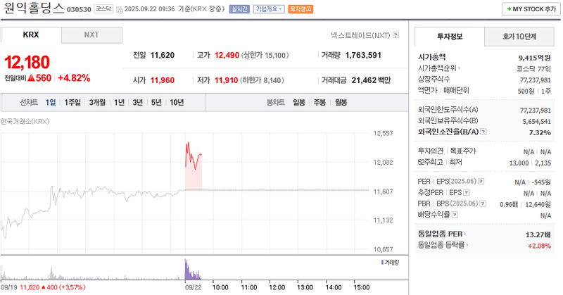 출처: 네이버페이증권 제공