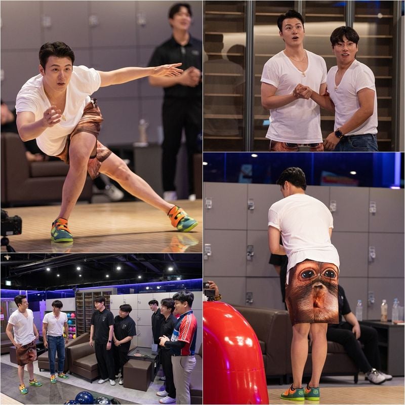 “오랑우탄 파자마로 폭소”…신승호·이이경, ‘핸썸가이즈’ 볼링장 접수→엉뚱 케미 폭발 / TVN