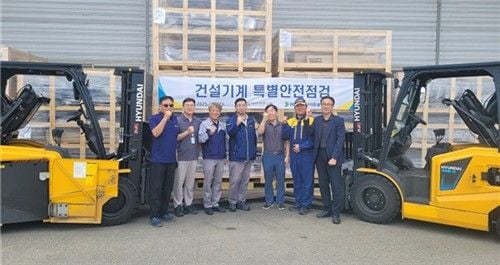 건설기계 특별안전 점검…한국교통안전공단-제작사 협약, 화재예방 강화→안전체계 구축