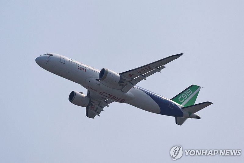 ‘C919’ 납품 5대로 급감…美 수출 제재에 中 항공기 생산 차질