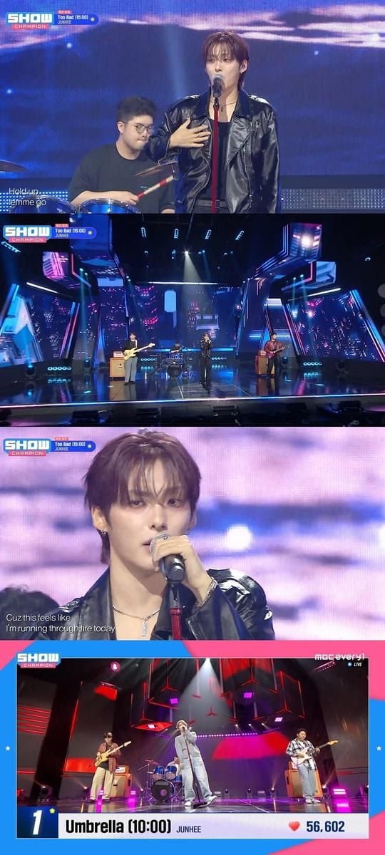“준희, ‘Umbrella’ 하나로 팬심 잡았다”…‘쇼! 챔피언’ 무대 뒤집은 감각 퍼포먼스→스테이지 챔피언 등극 / MBC M, MBC every1