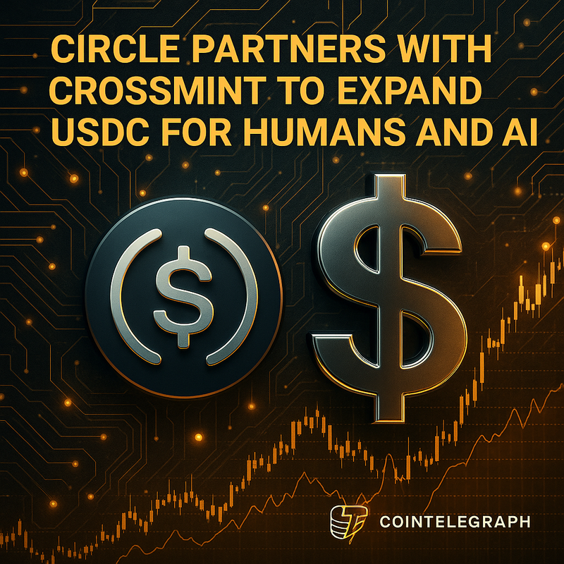 서클, 크로스민트와 협력해 USDC 확장…AI 결제 생태계 겨냥