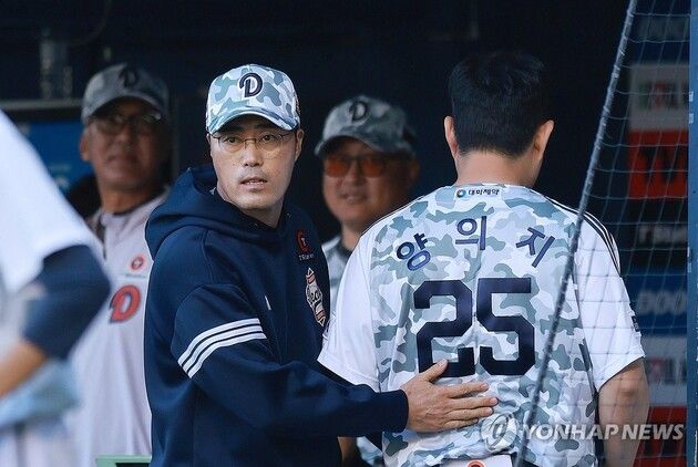 “타율 0.340 복귀”…양의지, 두산 1군 등록에 타격왕 경쟁 불붙어 / 연합뉴스