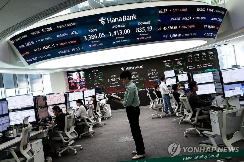 원/달러 환율 1,410원대…코스피 2.45% 하락·국고채 금리 연중 최고