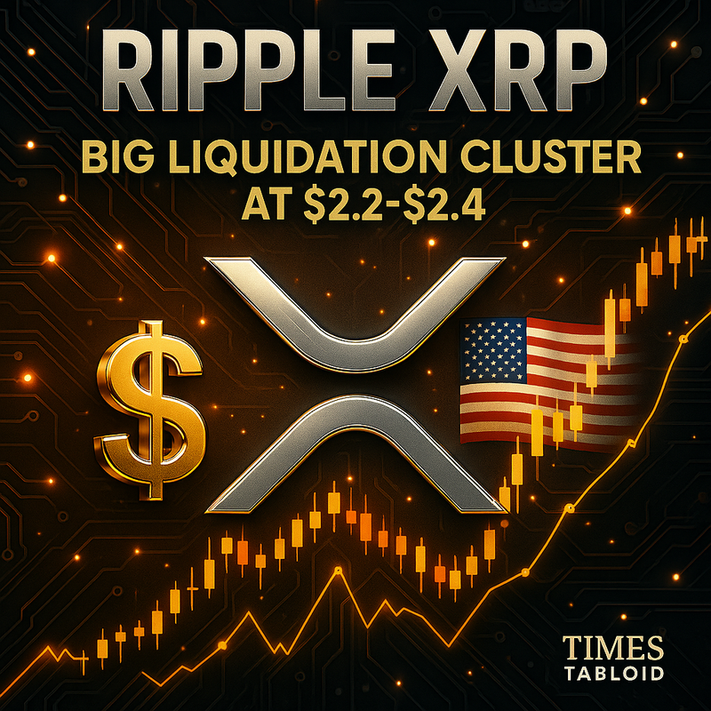 리플 XRP, 2.2∼2.4달러 대규모 청산 구간…가격 변동성 경고