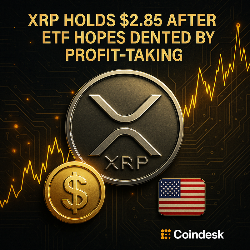 리플 XRP 2.85달러 지지…ETF 기대에도 차익실현 압력