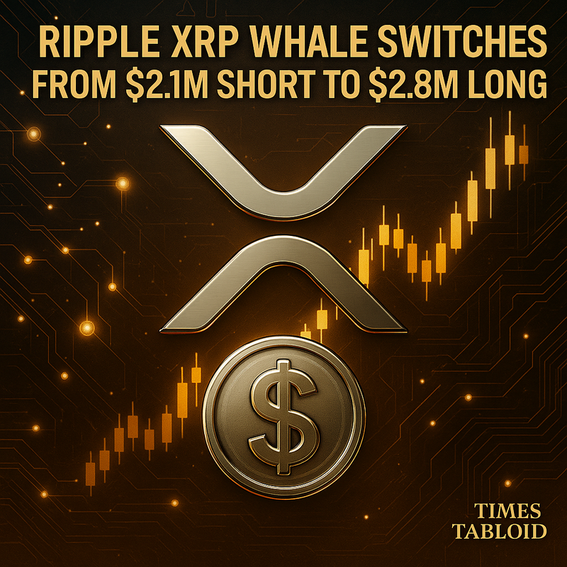 리플 XRP 고래 투자자, 210만 달러 숏 청산 후 280만 달러 롱 전환