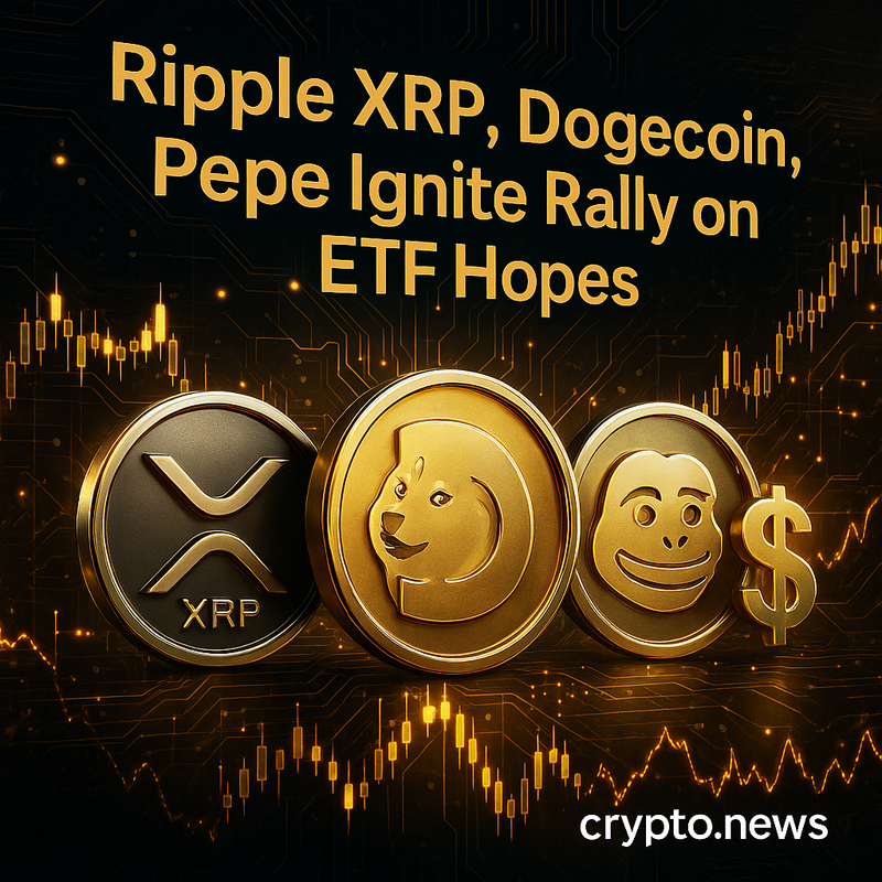 리플 XRP·도지코인·페페, ETF 기대에 랠리 점화