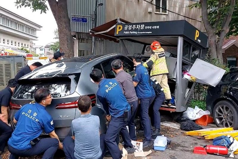 도심 공용주차장 안전경보