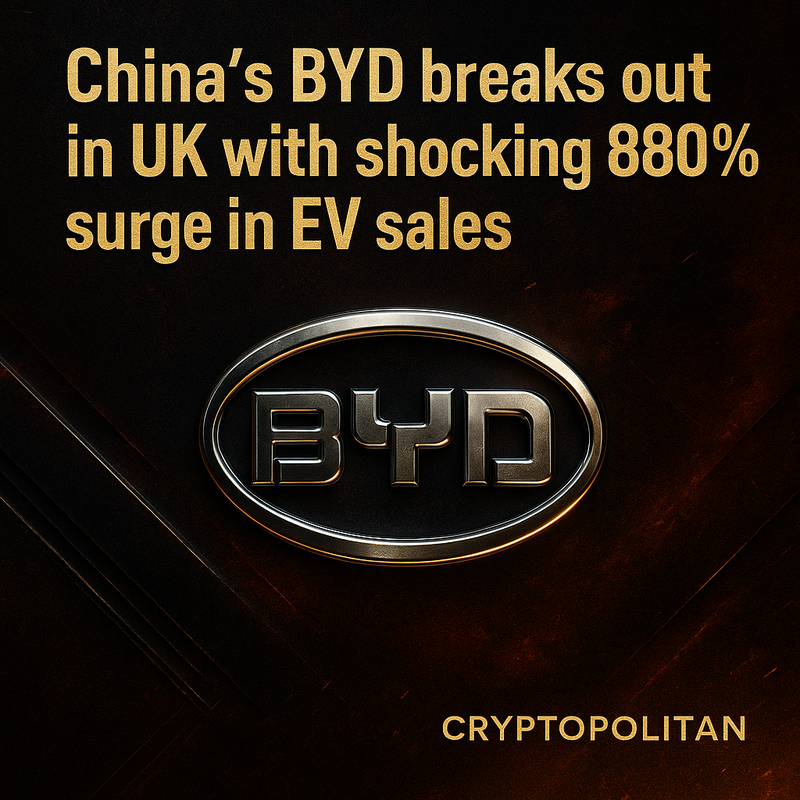 BYD, 영국 전기차 시장 돌풍…판매 880% 급증하며 테슬라 제쳐