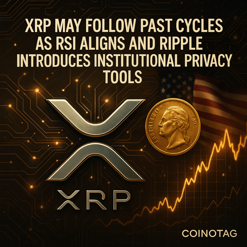 리플 XRP, 2025년 기술적 패턴 재현 조짐…기관용 프라이버시 도구 공개로 상승 모멘텀 강화