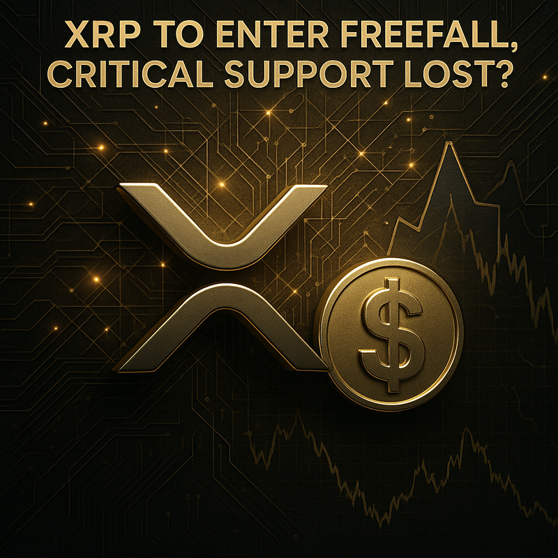 리플 XRP, 기술적 지지선 붕괴…가속 하락 가능성 커져