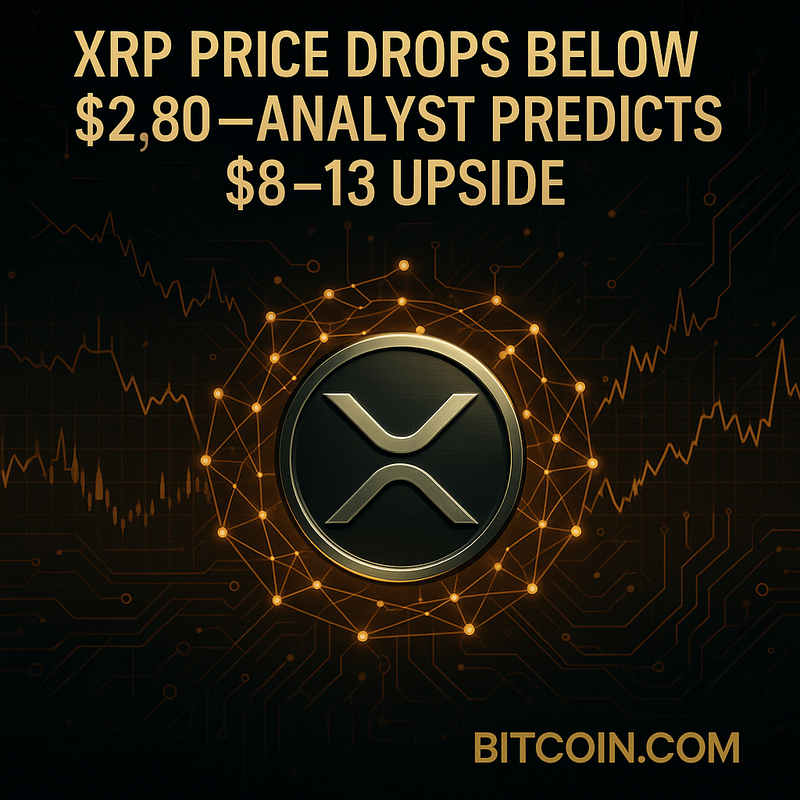 리플 XRP, 2.8달러 밑으로 하락…애널리스트 “8~13달러 상승 여력” 전망