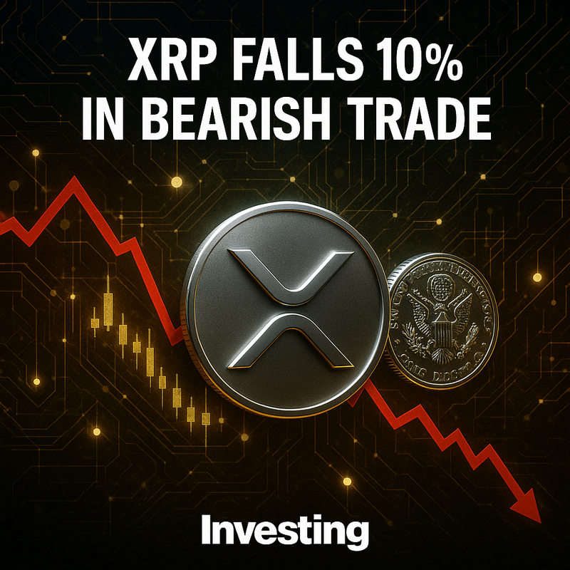 리플 XRP, 하루 만에 10% 급락…암호화폐 시장 전반 약세