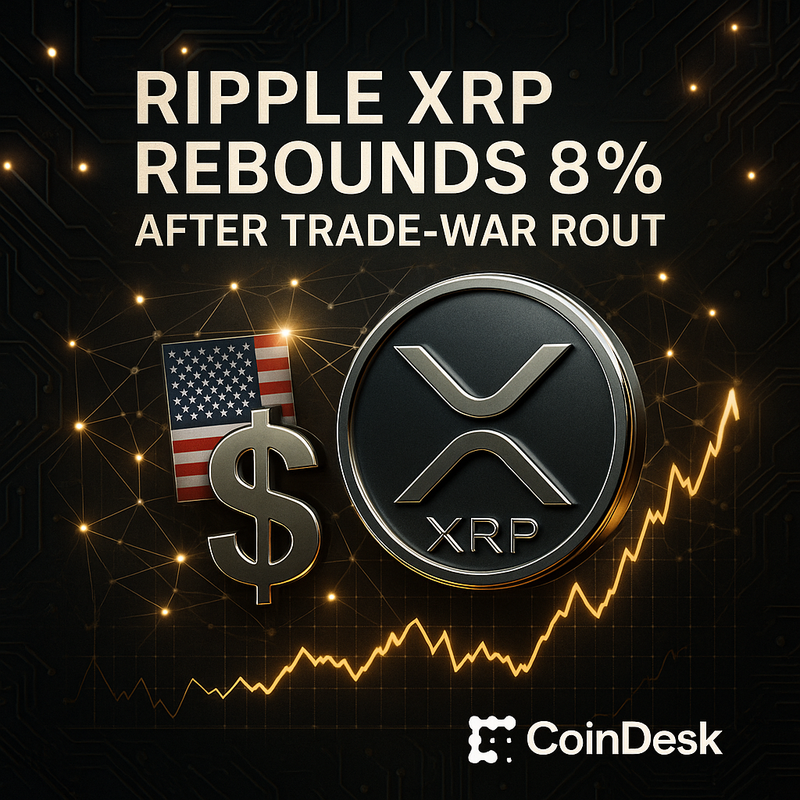 리플 XRP, 무역전쟁 여파 후 8% 반등…기관 자금 유입 재점화
