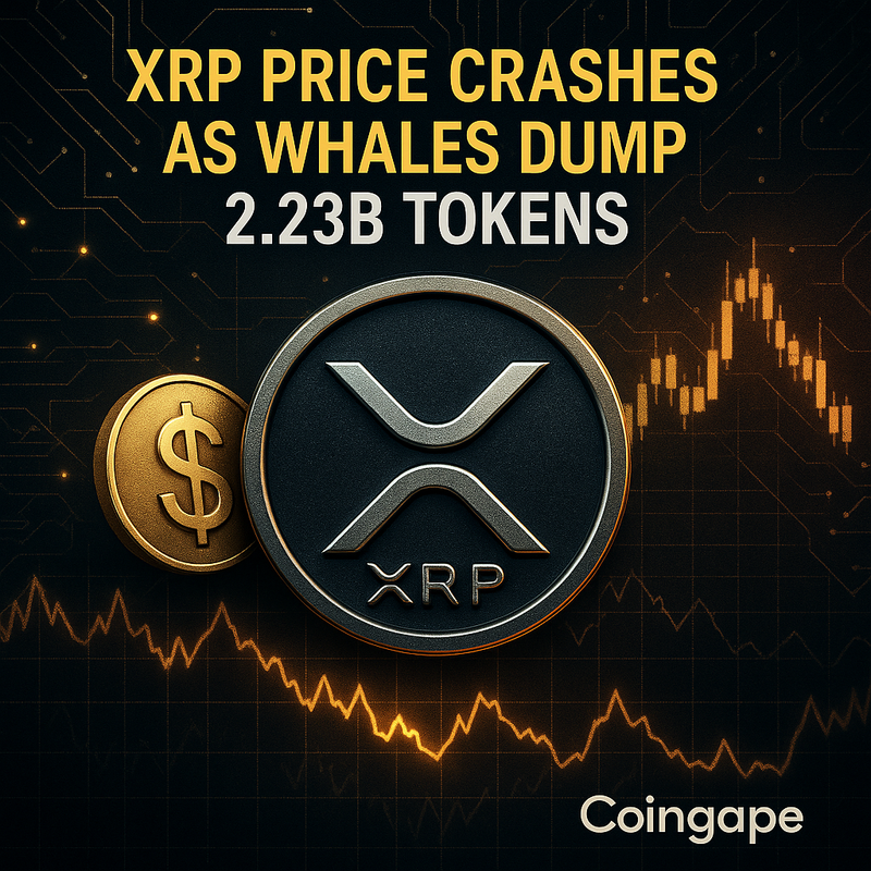 리플 XRP 가격, 고래 매도세에 급락…2달러 지지선 시험대