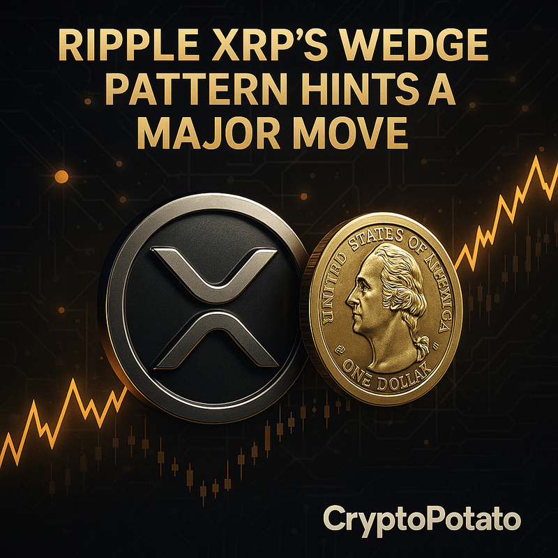 리플 XRP, ‘쐐기형 패턴’ 돌파 가능성…시장 큰 변동 예고