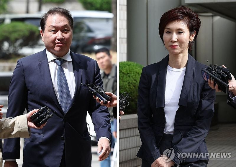 ‘SK’ 5.6% 하락 마감…최태원-노소영 이혼 소송 파기환송 영향