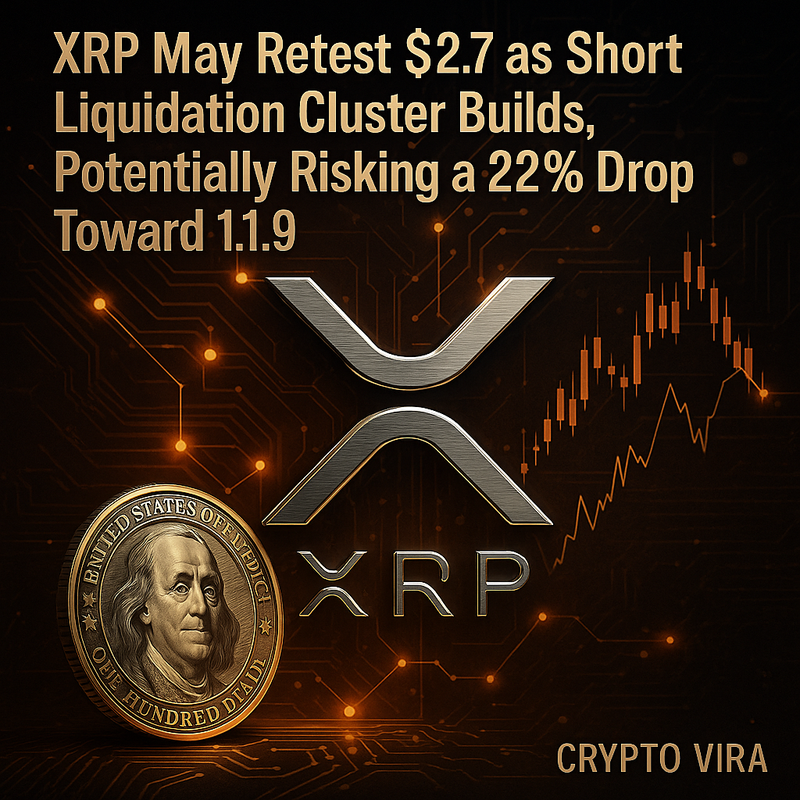 리플 XRP, 단기 조정 위험…2.28달러 이탈 시 22% 하락 가능성
