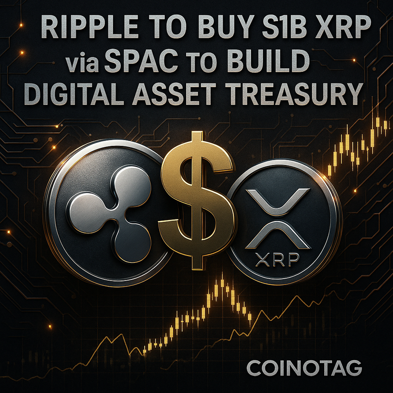 리플, 10억 달러 규모 XRP 매입 추진…디지털 자산 국고 구축 계획