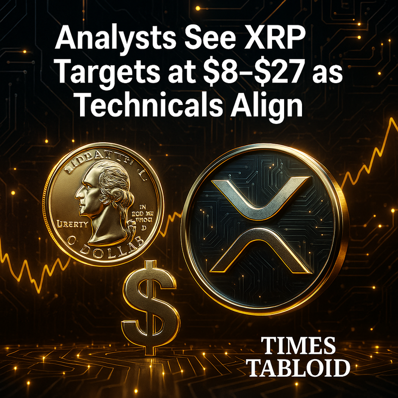 리플 XRP 상승 목표 8∼27달러…기술지표 합류 분석