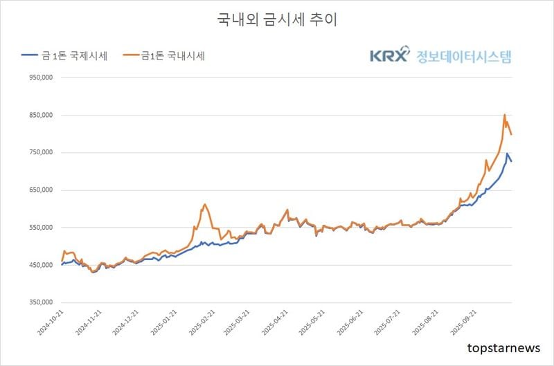 [분석] 환율 안정에도 국내 금값 급락…김치프리미엄 축소(금값시세)