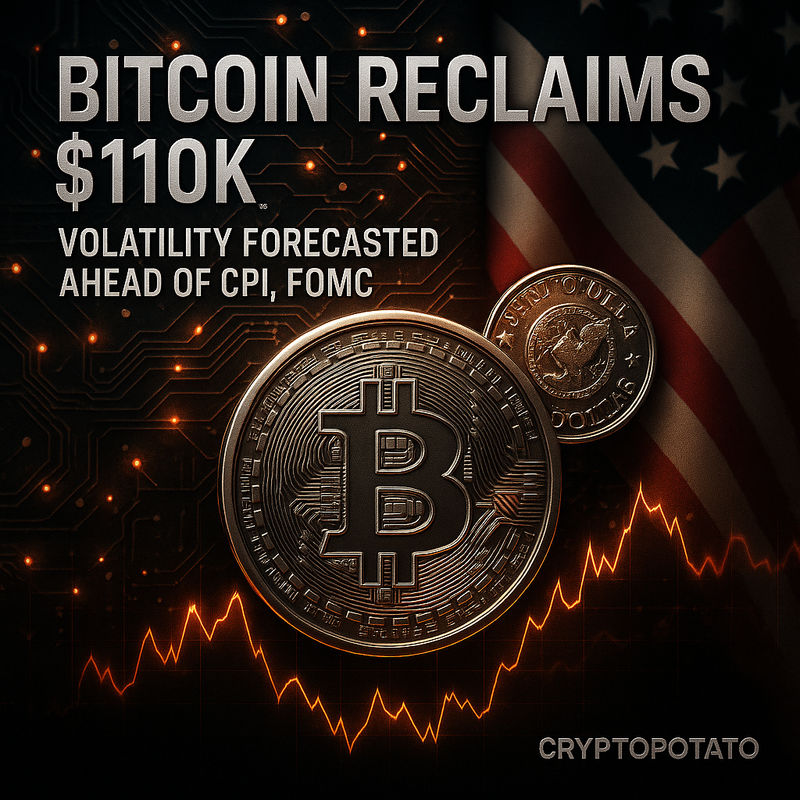 비트코인 11만 달러 회복…CPI·FOMC 앞둔 변동성 전망