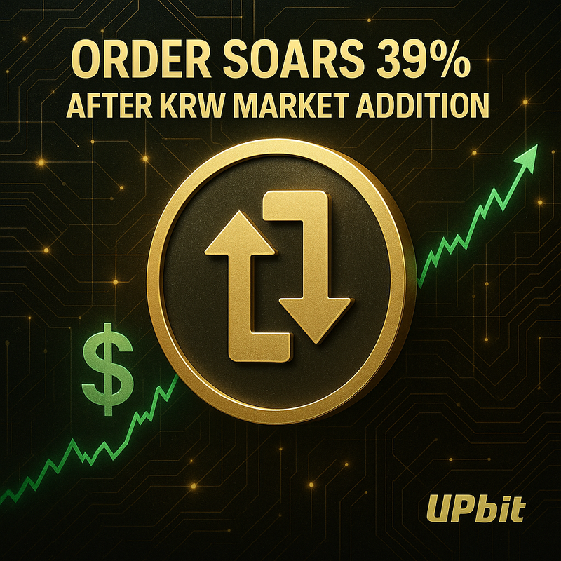 오덜리 39% 급등, 업비트 상장 효과로 투자심리 자극