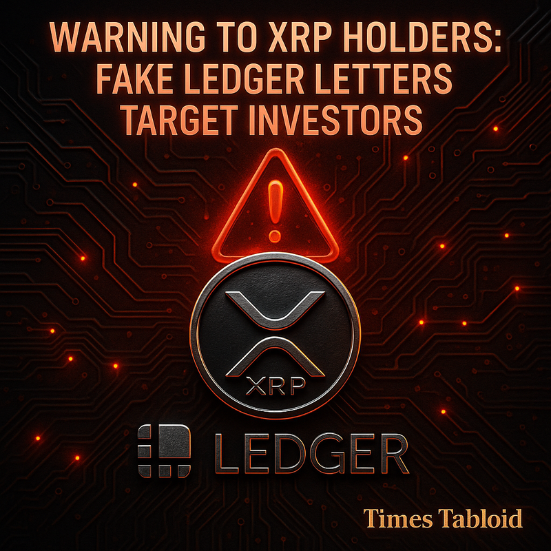 리플 XRP 투자자들에 경고…하드월렛 사칭 피싱 사기 확산