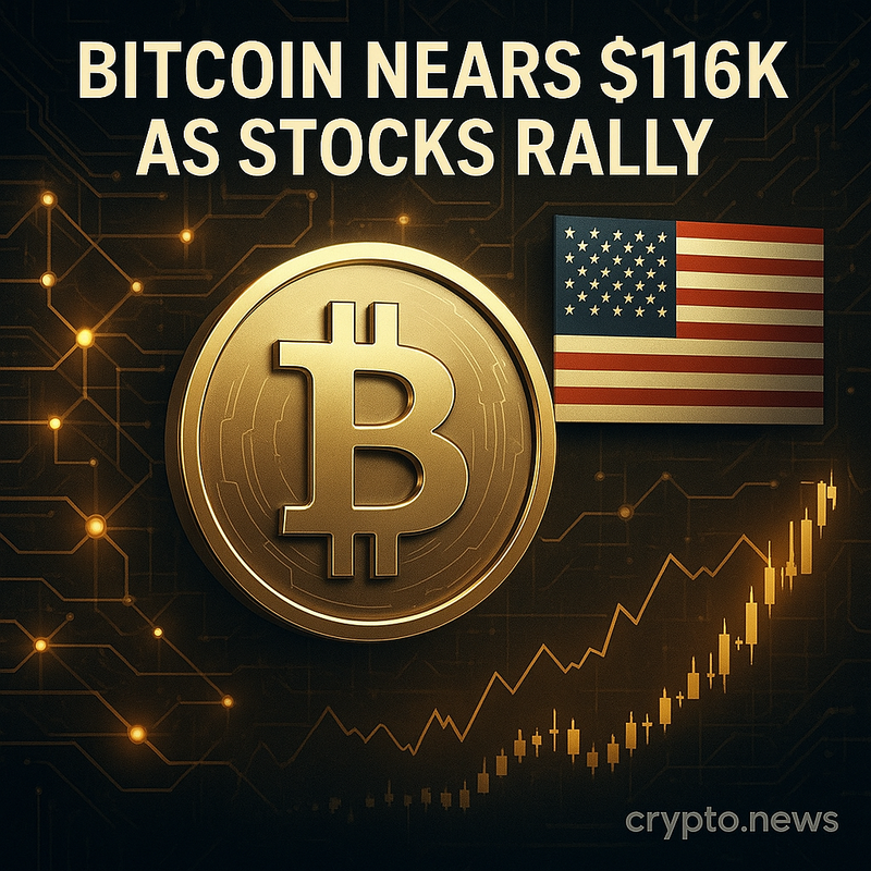 비트코인 11만6천달러 근접…미중 무역 완화 기대 속 위험자산 회복세