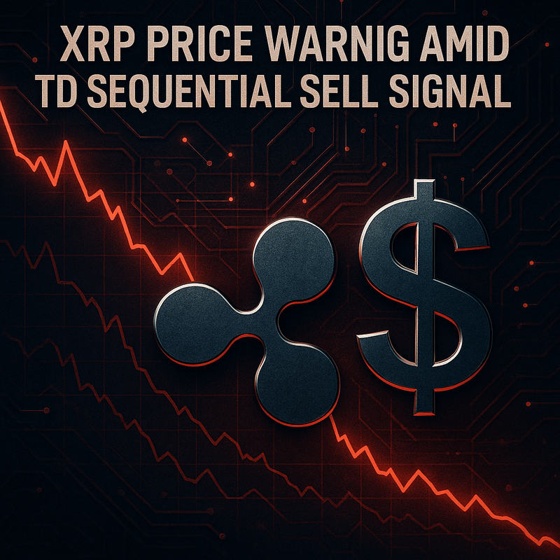 리플 XRP, TD 시퀀셜 지표 ‘매도 신호’…가격 반전 경고