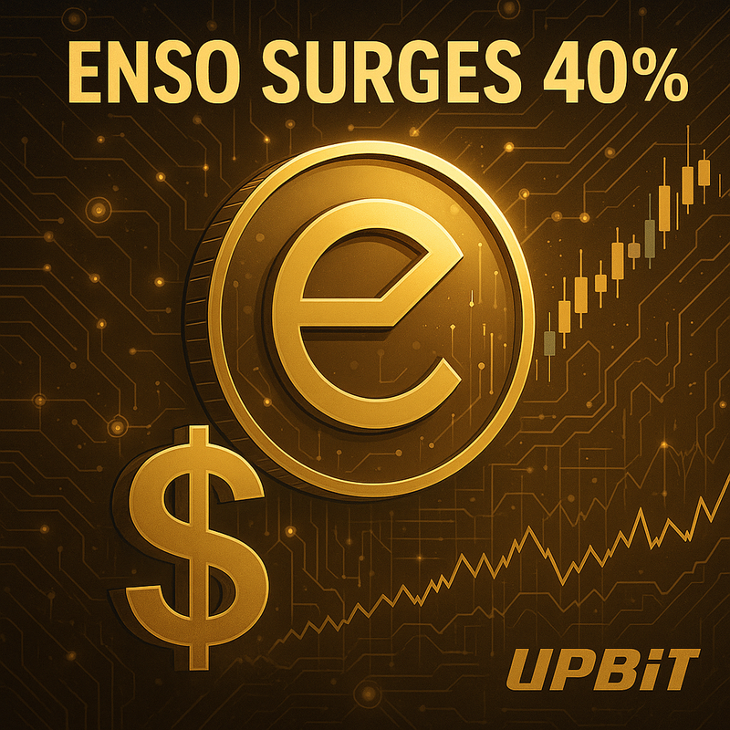 엔소(ENSO), 업비트 상장 후 40% 급등…온체인 혁신 기대감 확대