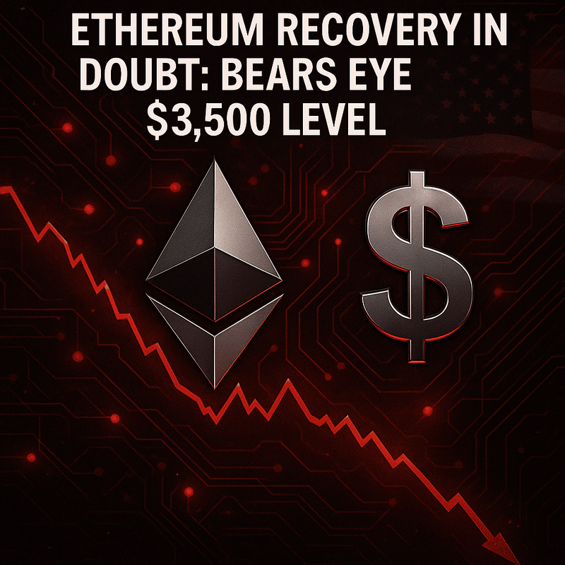 이더리움 4천달러 회복 난항…약세 심리 확산 속 3,500달러 재하락 경고
