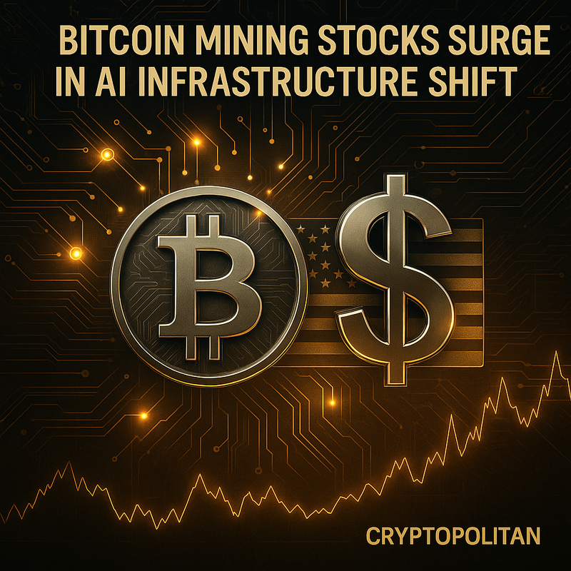 비트코인 채굴주, AI 인프라 전환 속 급등…BTC 수익률 압도