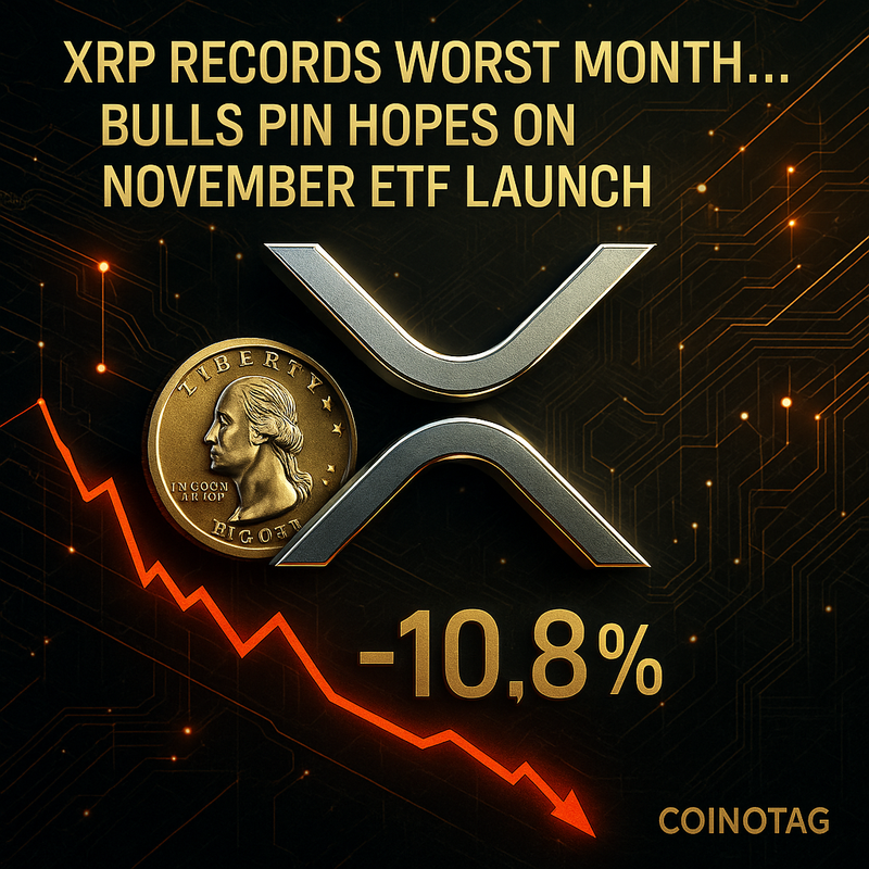리플 XRP 10.8% 급락…11월 ETF 기대 전망