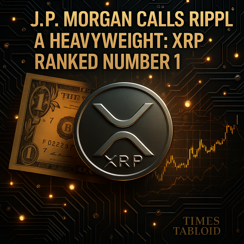 J.P.모건 “리플 XRP, CBDC 시대 주도할 헤비급 기업”…글로벌 1위 평가