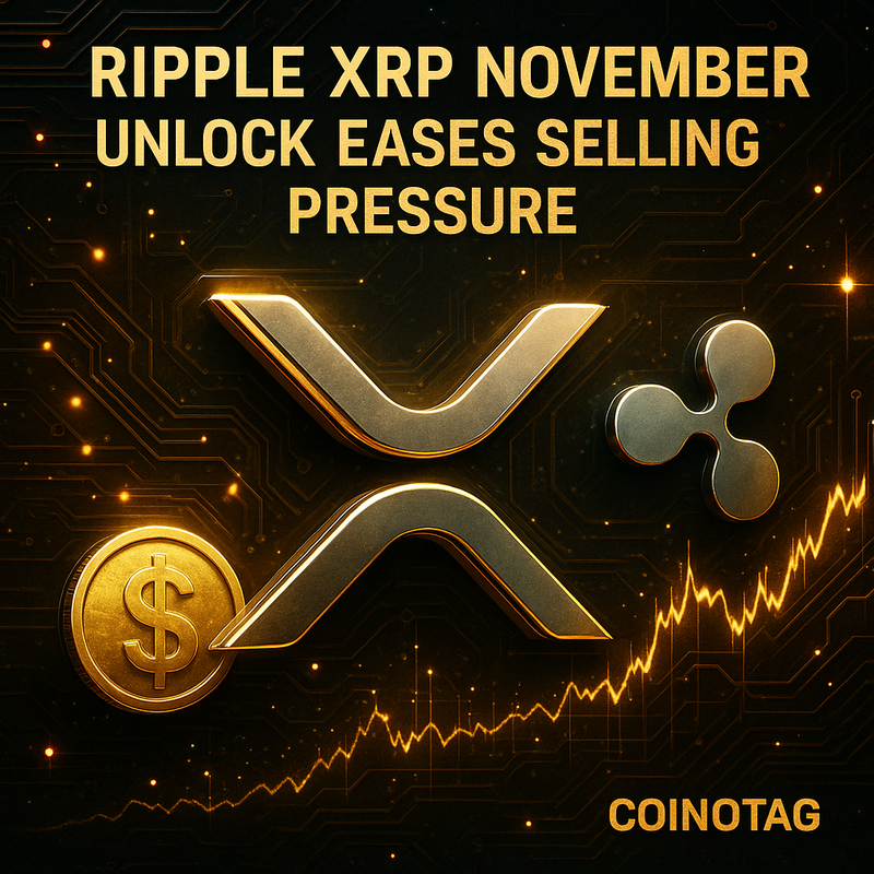 리플 XRP, 11월 10억 토큰 언락…매도 압력 완화