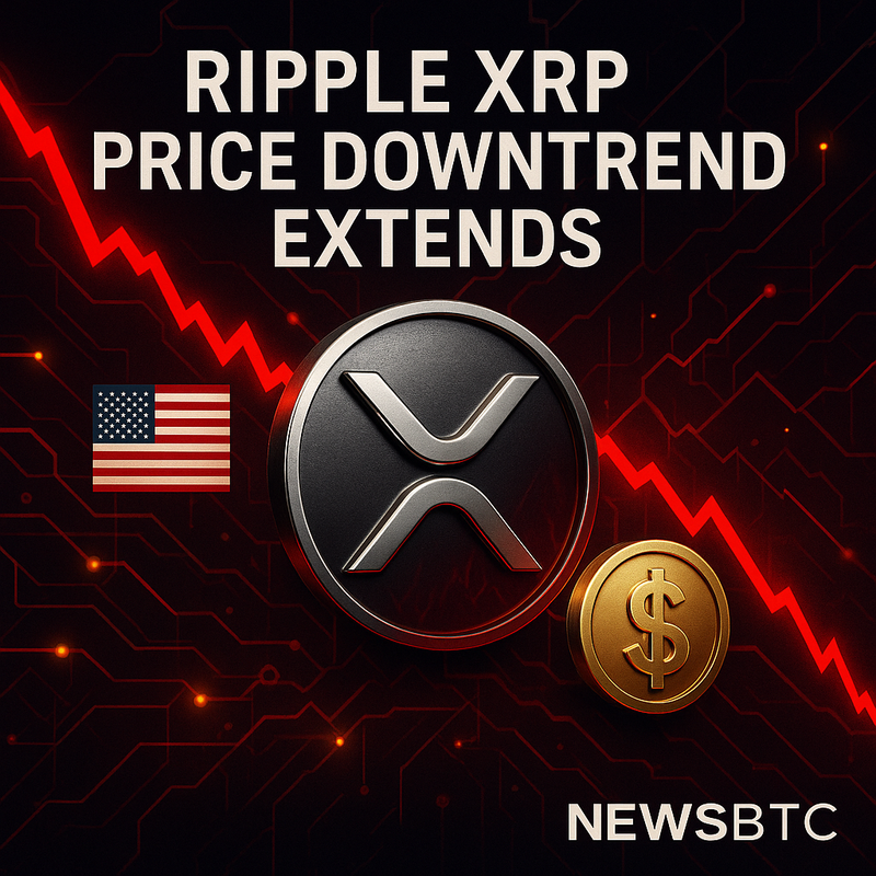 리플 XRP, 지지선 붕괴 후 하락세 가속…2.3달러선 붕괴 시 추가 하락 우려