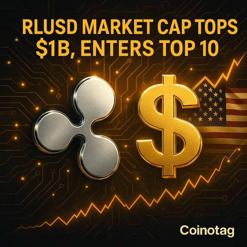 리플 RLUSD, 시총 10억달러 돌파…스테이블 톱10 진입