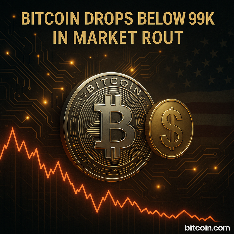 비트코인 9만9천 달러 붕괴…암호화폐 하루새 2,890억 달러 증발