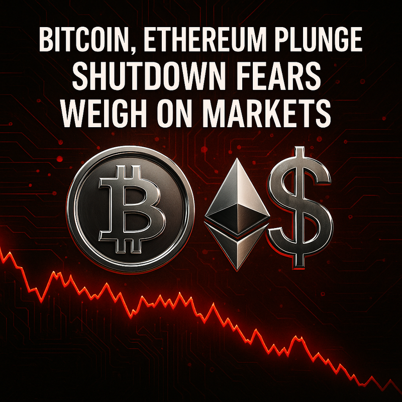비트코인·이더리움 동반 급락…미국 셧다운 장기화가 시장 불안 키워