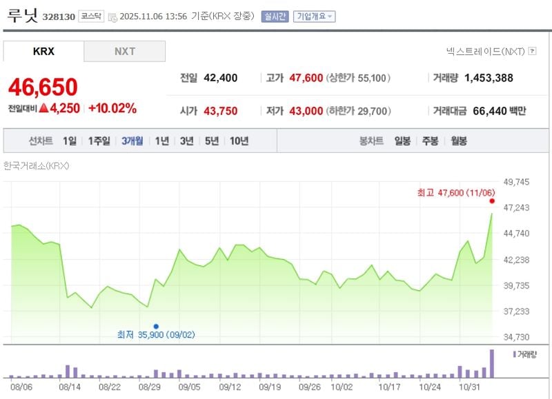 루닛 / 네이버증권