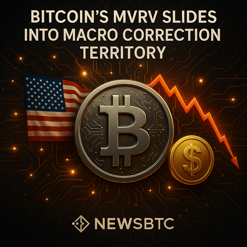 비트코인 MVRV, 거시 조정 국면 진입…가치 리셋 신호로 해석