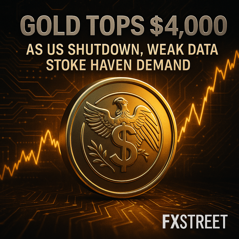금값 4,000달러 돌파…미 정부 셧다운·소비 위축이 안전자산 수요 자극(국제 금시세)