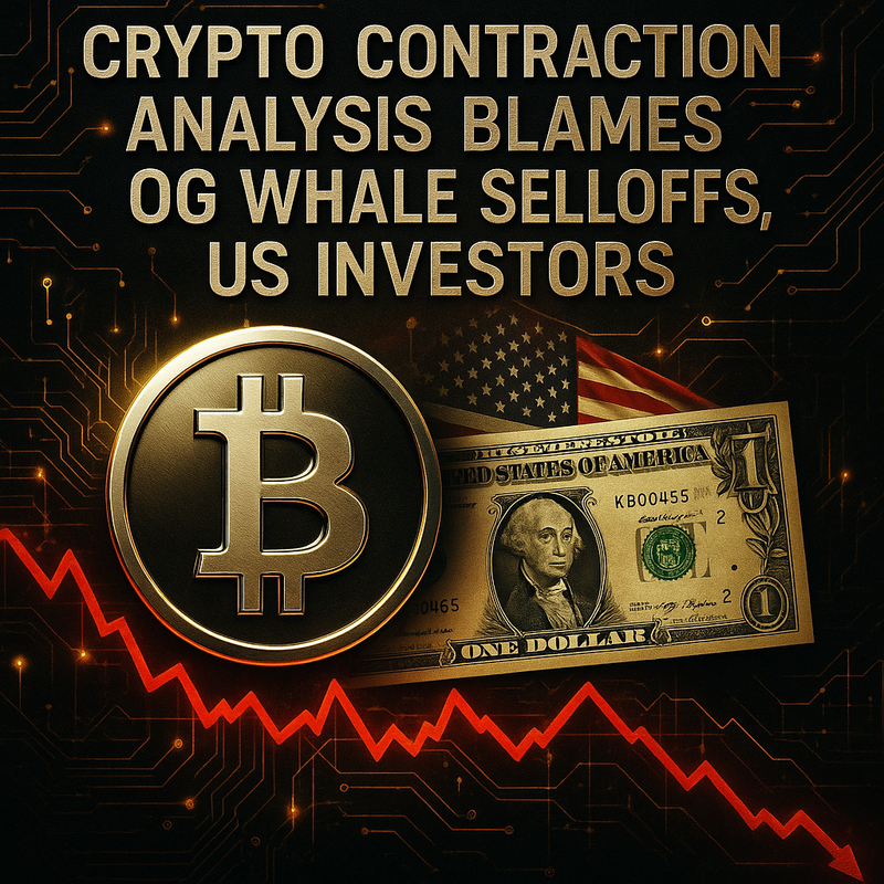 암호화폐 2,600억 달러 증발…‘OG’ 고래 매도·미국 이탈 분석