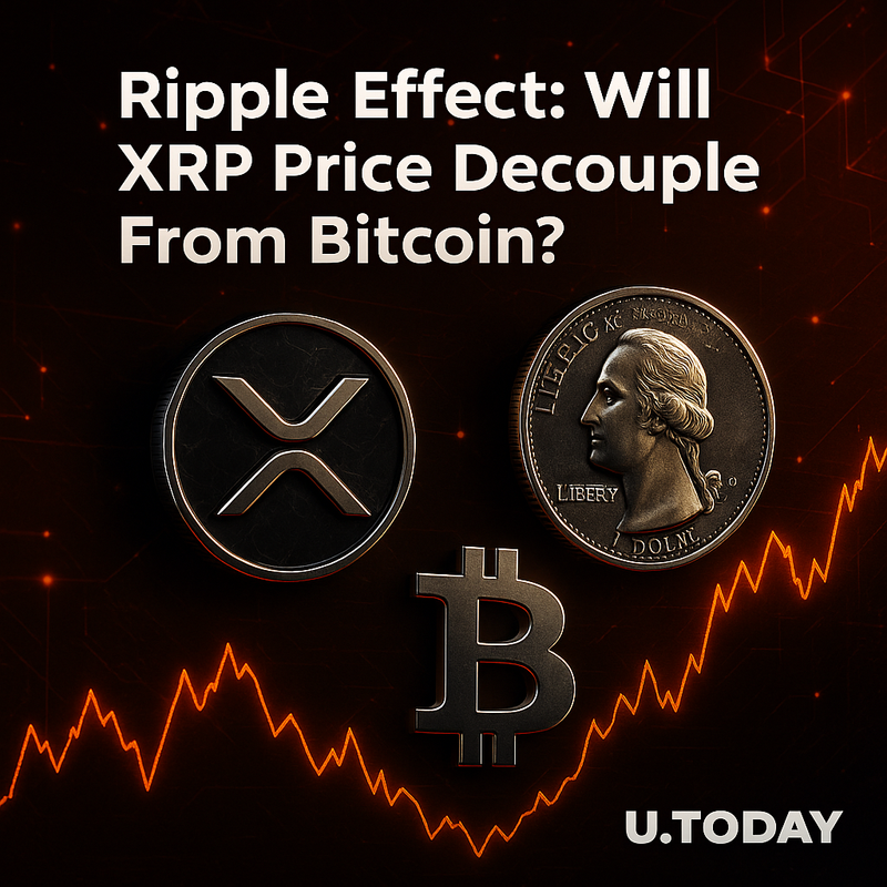 리플 XRP, 비트코인과 ‘탈동조화’ 임박…가격 독립 가능성 분석